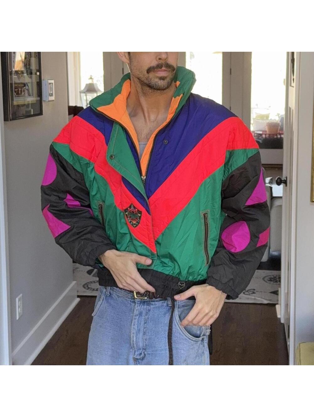 💚 Vintage Obermeyer Colorblock Ski Jacket — Unisex L / Women’s 10